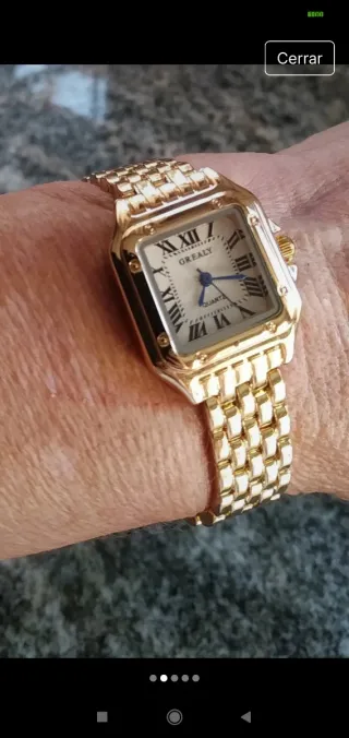 Reloj GREALY Dorado Acero Inoxidable