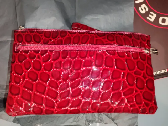 Bolso de mano Petusco charol granate