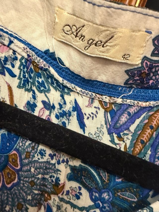 Vestido estampado azul