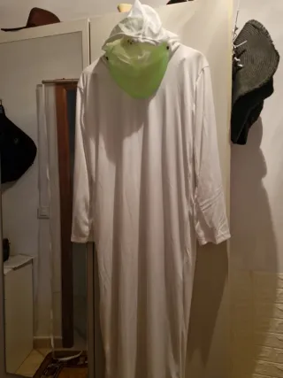 Disfraz Máscara Verde con Capucha Blanca