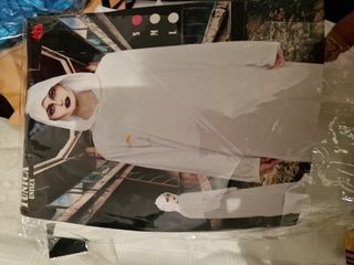 Disfraz Máscara Verde con Capucha Blanca