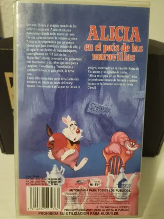 Vhs Alicia en el País de las Maravillas pelicula