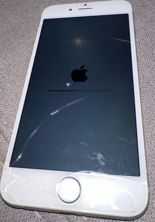 iPhone 6s argento con custodia originale