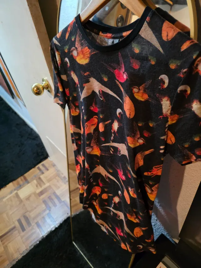 Camiseta Estampada Pajaros Talla S