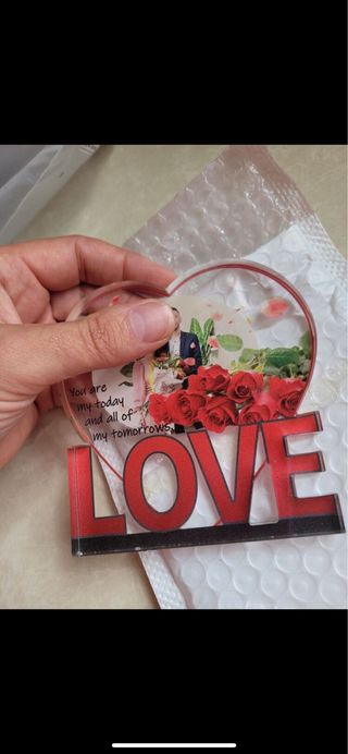Marco de fotos corazón LOVE