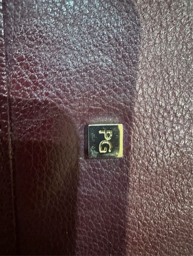 *Bolso Tote Piel* ~Purificación García~Burdeos~