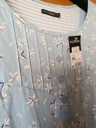 Camisón NIZA floral azul talla XXL