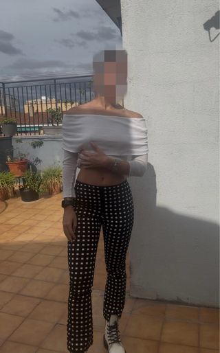 Pantalón cuadros Zara