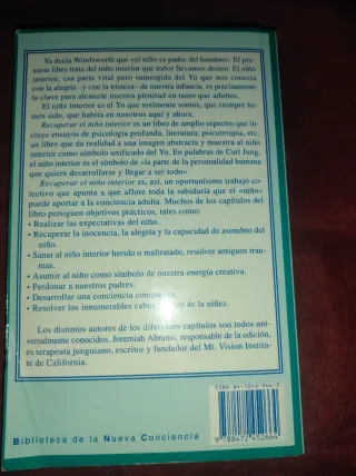 Libro Recuperar el Niño Interior