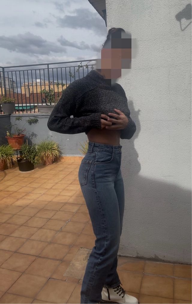 Pantalón vaquero Zara azul