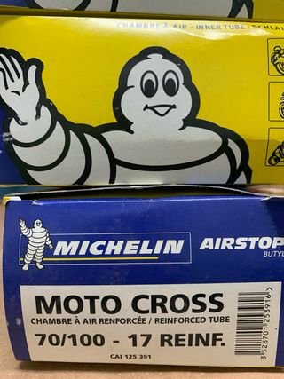 Cámara Michelin 70/100-17 Reforzada Cross VESPINO