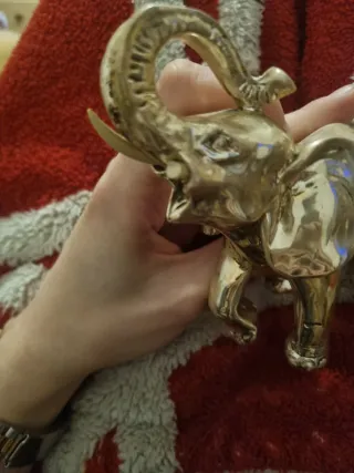 Statuetta Elefante Argentato