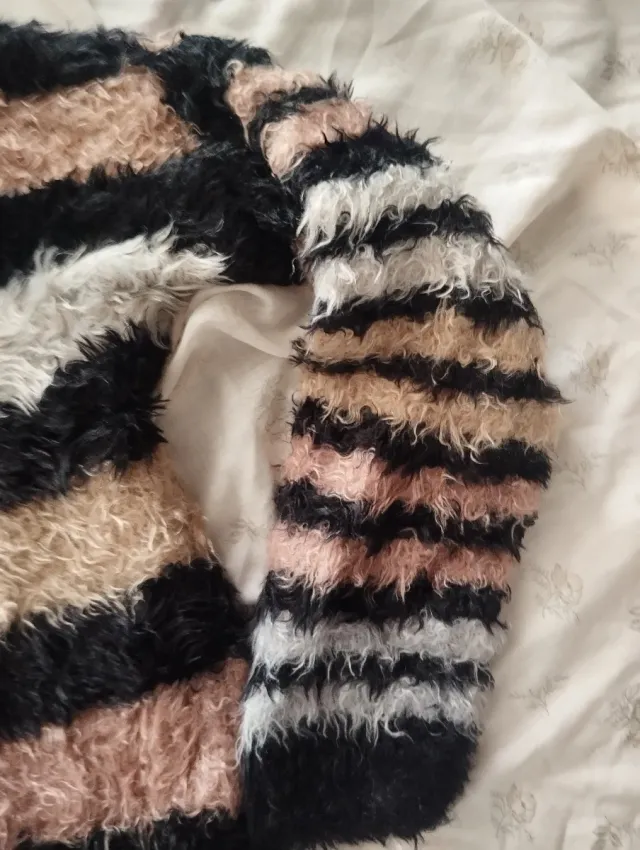 Maglione Sandro Ferrone Beige/Nero/Grigio/Rosa Tag