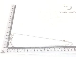 cadena plata 925mm con piedra con circonita 22cm