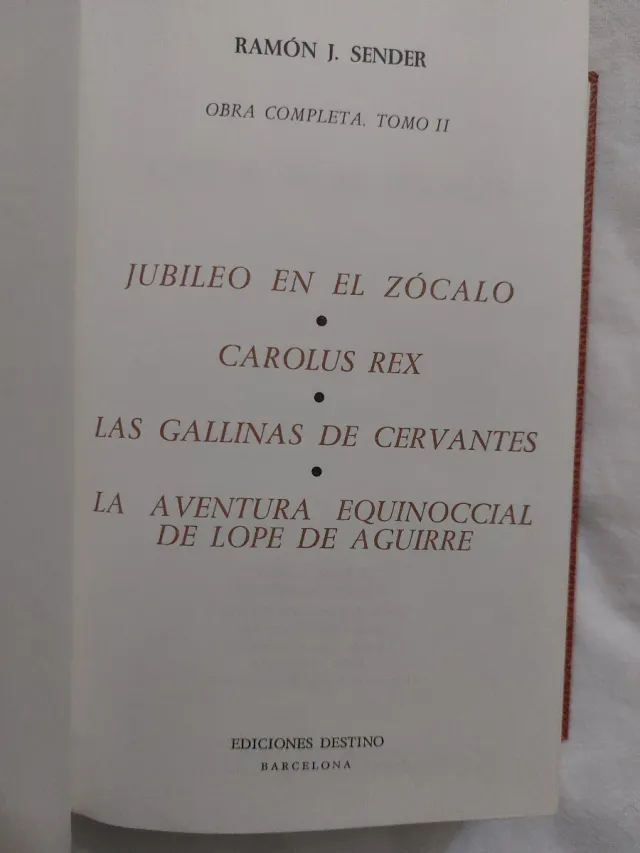 Ramón J Sender. Obra completa. 3 tomos.