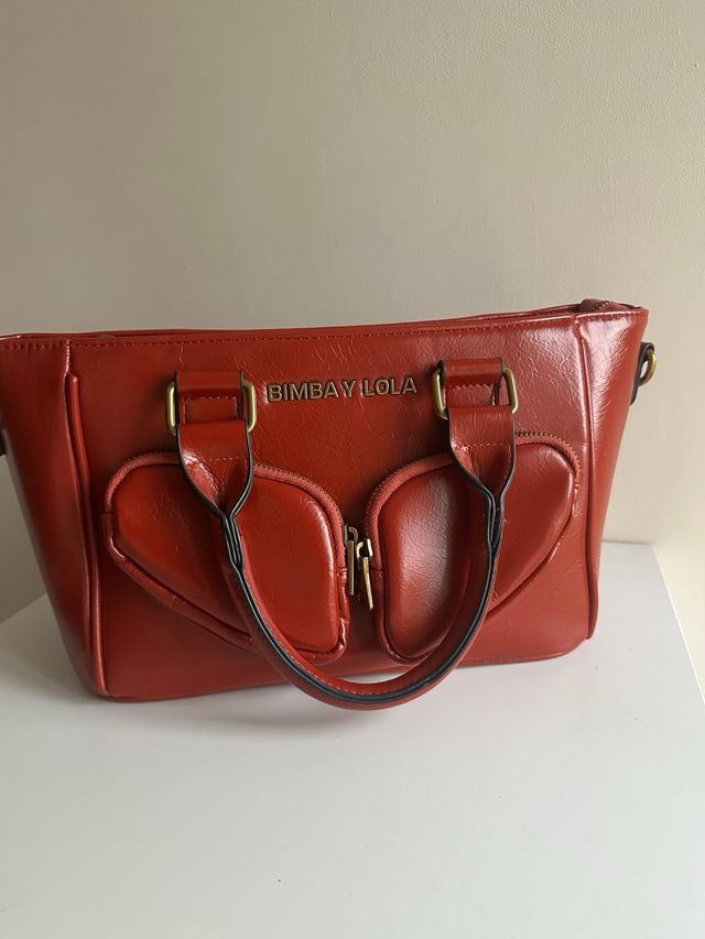 Bolso Bimba y Lola anaranjado-marron