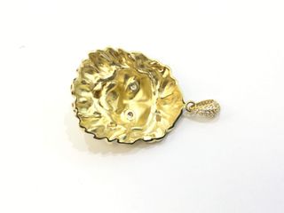 colgante oro 18k con piedra con circonita