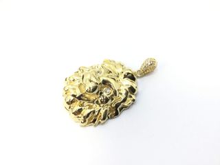 colgante oro 18k con piedra con circonita