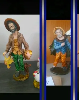 Figura Belén Pastor con Oveja y otrod