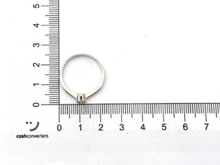 sortija oro 18k con piedra con diamante