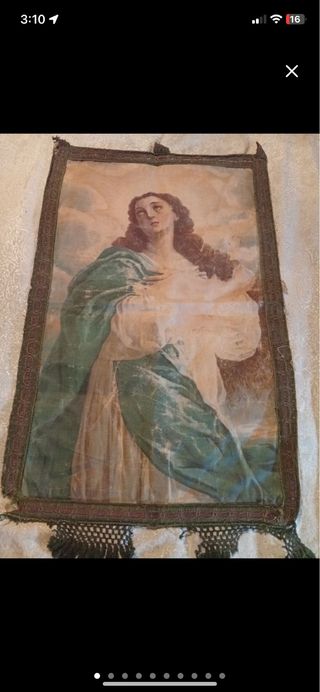 Tapiz antiguo Virgen Inmaculada Concepción