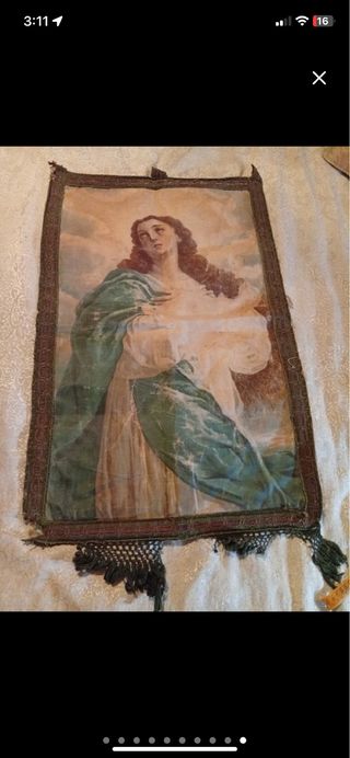 Tapiz antiguo Virgen Inmaculada Concepción