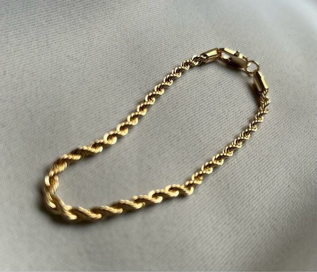 Pulsera Oro Laminado 18k Cordón