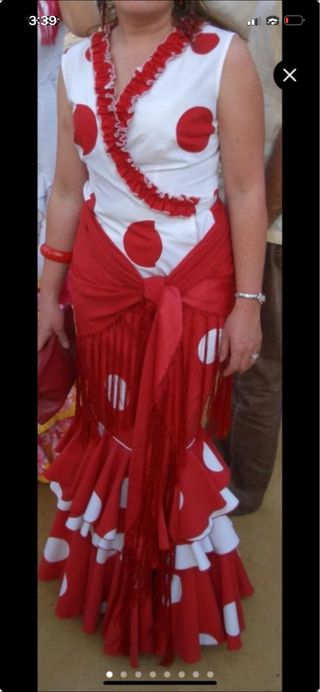 Conjunto Flamenco Falda y Blusa Lunares