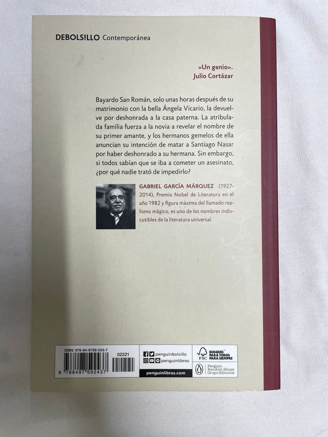 CRÓNICA DE UNA MUERTE ANUNCIADA