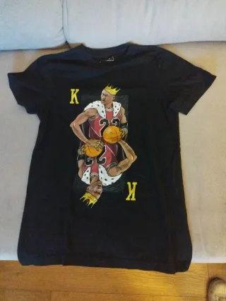 Camiseta Negra Mister Tee T-Shirt Talla XS