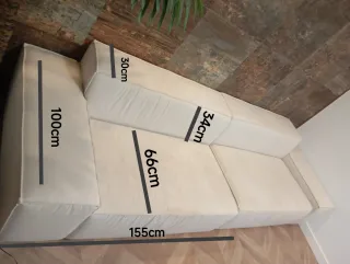 Sofá modular minimalista beige