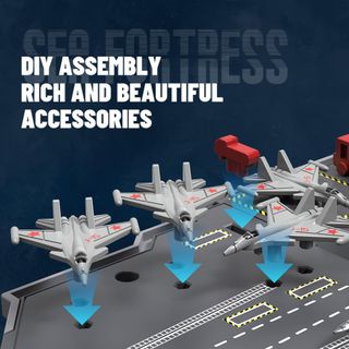 Aircraft Carrier Control remoto GB6005 Barcos RC para niños de 8 a 12 años, buque de guerra de 16 pulgadas con 2 baterías recargables, 15 mph de control remoto de alta velocidad barco militar para...