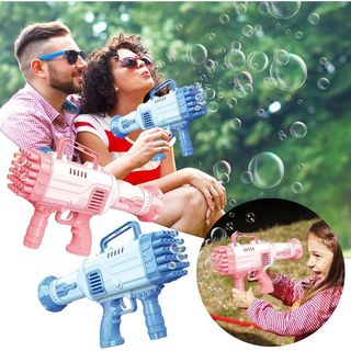 Metralleta Pompas pistola burbujas, Nuevo (azules) , envio 24h