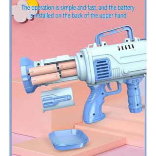 Metralleta Pompas pistola burbujas, Nuevo (azules) , envio 24h