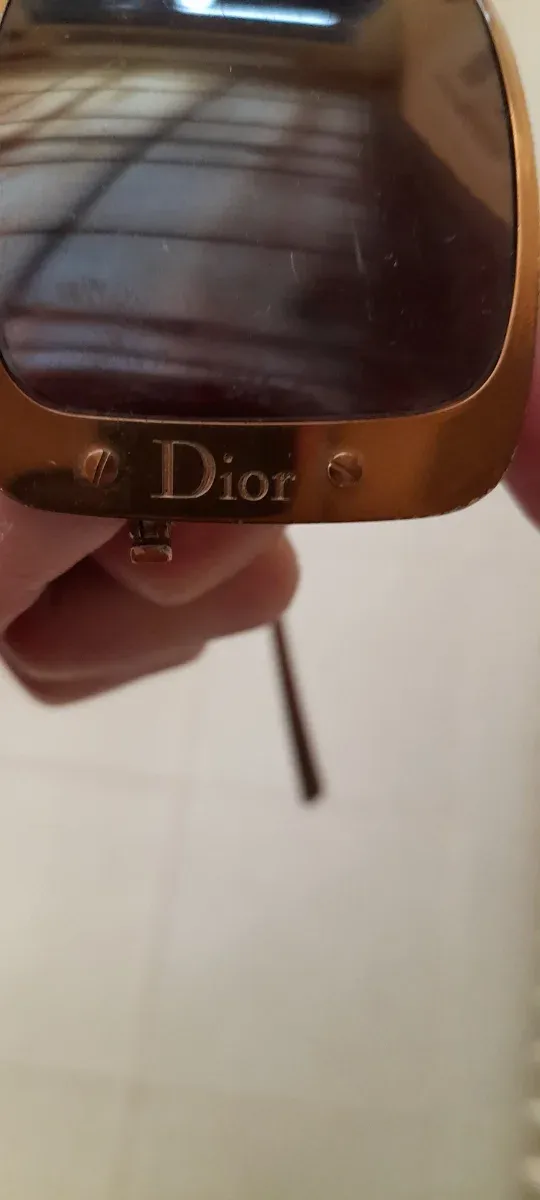Montura  Christian Dior Ragassa Marrón/Dorado