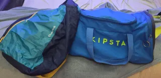 Zaini blu/verdi Kipsta e Quechua