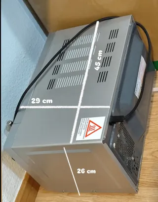 Microondas Taurus plateado