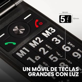 SPC Titan 2 Móvil 4G con Tapa Mayores conf. remota