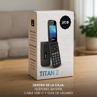 SPC Titan 2 Móvil 4G con Tapa Mayores conf. remota