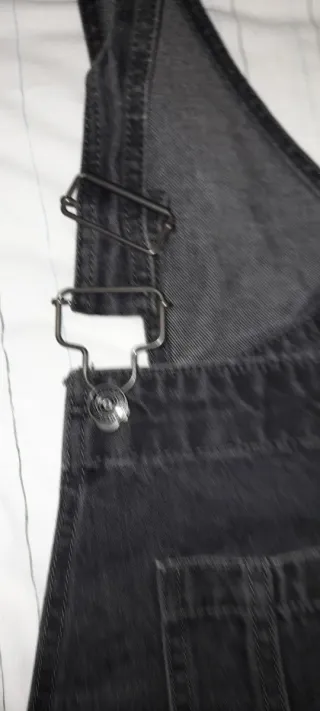 Pantalon Peto vaquero negro