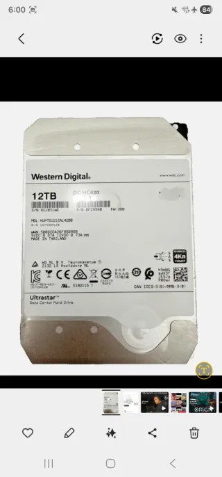 Disco Duro Western Digital 12TB SAS