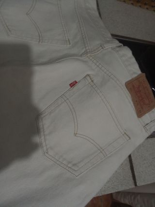 Levi's 501 Jeans Talla 32 Blanco
