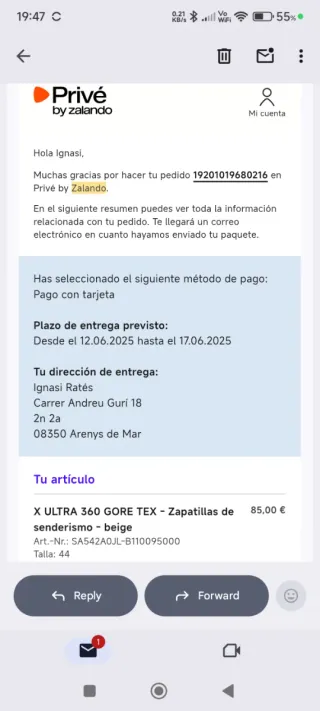 Botes de trekking Salomon X ULTRA 360 Talla 44