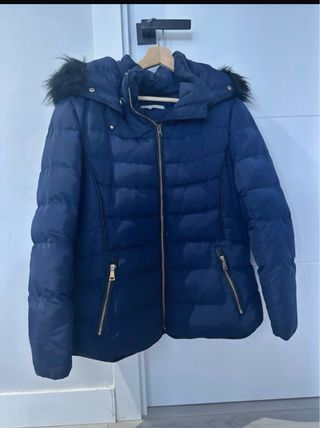 Plumas mujer azul talla L