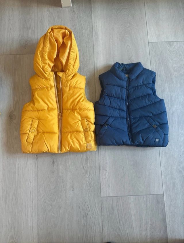 Pack 2 chalecos plumíferos niño