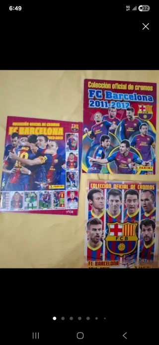 Lote 3 album colección FC Barcelona completas