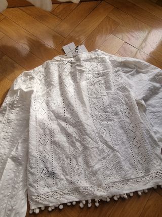 Blusa blanca Zara