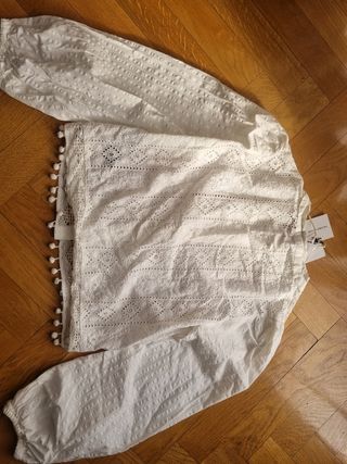Blusa blanca Zara