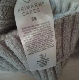 Berretta grigia glitterata tg 2-3 anni