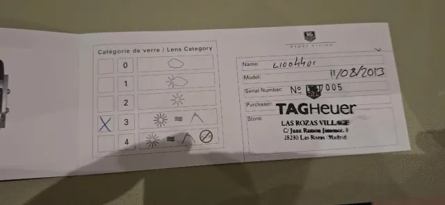 Gafas de sol Tag Heuer negras y azules